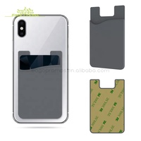Portefeuille de téléphone portable en silicone tendance 2027, avec autocollant 3M, pochette à cartes en silicone pour Android et iPhone – Vente chaude
