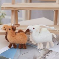 Porte-clés en peluche chameau, mignon, doux, Kawaii, adorable, breloque de sac, vente en gros, personnalisé, OEM, ODM
