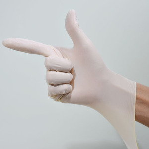 Gants en latex jetables sans poudre, texture lisse, bord coupé, usage général, antidérapants, non stériles, flexibles, épaisseur 5 MIL - Product Image 5