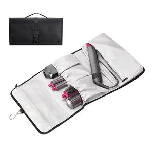 Neceser de viaje plegable, organizador de herramientas de peluquería, organizador de rizador de pelo, bolsa de almacenamiento con gancho - Product Image 1