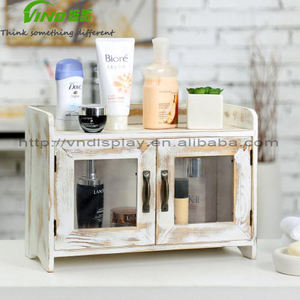 Estante de Almacenamiento de Dos Niveles para Encimera de Cocina, de Madera Blanqueada, Multifuncional, Tamaño Personalizable, No Plegable, Tipo de Piso, Exhibición - Product Image 2