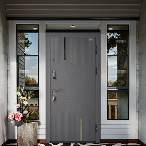 Chất lượng cao cấp hiện đại Hướng dẫn sử dụng khóa hoàn thành thép bọc thép cửa an ninh cho lối vào phía trước nhà và khách sạn - Product Image 2