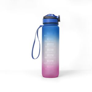 ขวดน้ำพลาสติกพร้อมหลอดดูด ปลอดสาร BPA สำหรับออกกำลังกาย มีสัญลักษณ์บอกเวลา  รับผลิตตามสั่ง ขายส่ง สำหรับโปรโมชั่น - Product Image 5