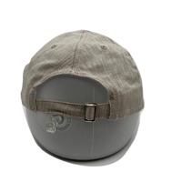 Gorra Deportiva de 6 Paneles con Visera Curva, Estilo Urbano, con Logotipo Bordado en 3D Personalizado, de Lino Ecológico, Cáñamo y Algodón Orgánico
