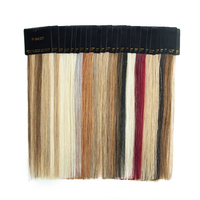 Cartes d'échantillons de couleurs de cheveux naturels pour extensions capillaires – Idéales pour les professionnels du secteur
