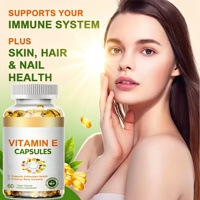 Capsules Molles de Vitamine E OEM 400mg 1000mg Halal pour le Blanchiment de la Peau – Supplément Bénéfique 400 UI Vitamine E en Gélules pour les Soins Cutanés