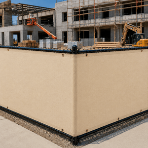 Écran de clôture de chantier en HDPE sur mesure, résistant, pare-vent, maille d'intimité pour clôture temporaire de chantier - Product Image 1
