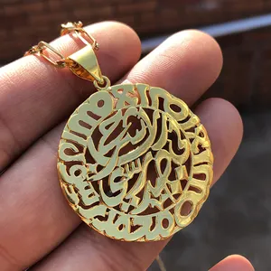 Dubai Gold Color Coin Necklace For Women Girls Ethiopian Jewelry Gold Color Pendant Necklaces Birthday Jewelry Gifts