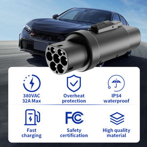 नया v चार्जर प्लग एडाप्टर 240v 32a एसी टाइप2 के लिए gbt सॉकेट 3 चरण - Product Image 4