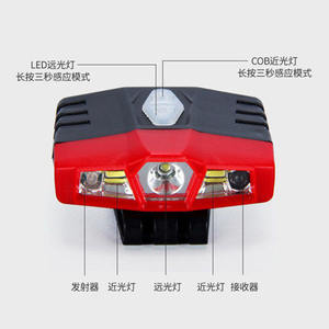 Linterna frontal inteligente con sensor 1811, LED recargable, doble lámpara con sensor de movimiento y clip para cinturón, para pesca - Product Image 2