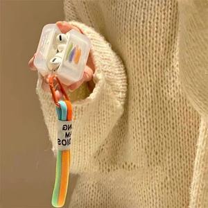 Para AirPods 4/1/2/3/Pro Simple Doodle Arco Iris diseño auricular funda protectora a prueba de golpes colorido patrón dibujado a mano - Product Image 2