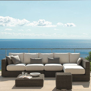 Conjunto de muebles de mimbre para jardín, conjunto de muebles de mimbre para ocio, arte superior, diseño Popular, al aire libre, botanic, 13 Uds., envío directo - Product Image 2