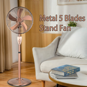 Useful Pedestal 1.3m 16inch 16 Inch Brown Color 4 Metal Blade Stand <b>Fan</b> Germany <b>With</b> <b>Remote</b> <b>Control</b> 16inch Stand <b>Fan</b> Fs-02 16inc - Product Image 5