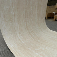 Mur de pierre flexible de conception moderne de travertin de Milan MCM matériau de construction ignifuge imperméable pour l'usage extérieur d'intérieur d'hôtel