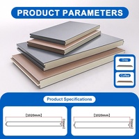 Panneau sandwich isolant SUNTO en PU, tuile isolante, insonorisée, métal, polyuréthane, structurel, pour les murs intérieurs des bureaux et des chambres
