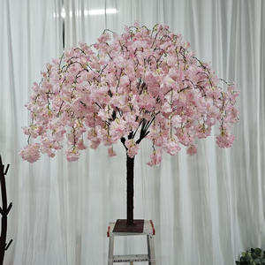 Arbre artificiel en soie à fleurs de cerisier, centre de table pour mariages en intérieur, Saint-Valentin, Halloween, Nouvel An - Product Image 6