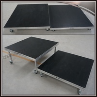 Scène de mariage en verre d'aluminium avec plancher de danse transparent en acrylique