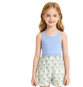 En stock : Combinaisons d'été pour petites filles, vêtements boutonnés pour bébés et tout-petits, style boutique, vente en gros, prix usine - Product Image 6