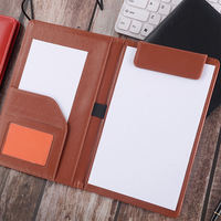 Carnet de notes en cuir de luxe A5 avec couverture personnalisée, porte-documents de bureau