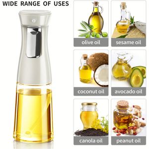 Kitchen Household Glass Cooking Olive Oil Mist Sprayer 240ml Mister Bottle Liquid Dispenser for Cooking With Spray - Product Image 2