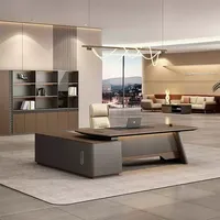Ensemble bureau et chaise de direction, bureau de direction moderne et simple, bureau de direction haut de gamme, bureau de direction exécutif