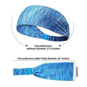 Shuntaixin-bandeau à mèches personnalisé avec Logo unisexe, bandeau de Football, Yoga, femme, bandeau de <span class=keywords><strong>cheveux</strong></span> athlétique, tissu élastique de Fitness, bandeau de Sport - Product Image 3