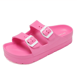 <strong>Women's</strong> Comfortable Fashion Solid EVA Platform Sandals With Soft <strong>Arch</strong> Thick Sole Adjustable <strong>Fit</strong> - Product Image 5