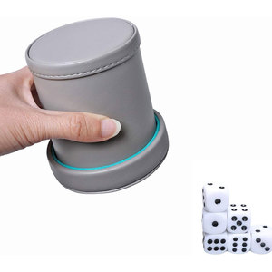 Gobelet à dés en cuir classique fait main de haute qualité, écologique, design minimaliste personnalisé, pour 4 joueurs, lot de 4 pièces, prix de gros - Product Image 4