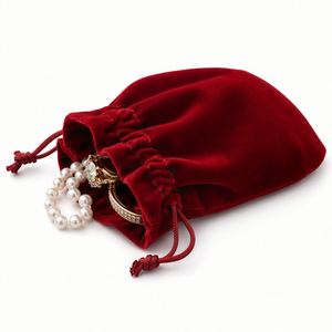 Exclusive Purple Velvet Drawstring Pouch Custom Logo Jewelry Packaging <b>Bag</b> for <b>Small</b> Business Premium <b>Gifting</b> - Product Image 2