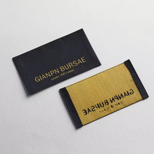 Quần Áo Thẻ Nhãn tùy chỉnh nhà sản xuất tùy chỉnh Vải may quần áo quần áo Damask nhãn dệt - Product Image 3