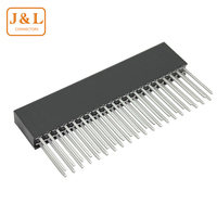 Connecteur en laiton et nylon plaqué or FH2.54-40P 10A, 40 voies, pas de 2,54 mm, double rangée, type DIP, pour câblage, 2*20P L23.5