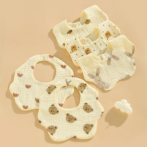 <span class=keywords><strong>Bavoir</strong></span> en tissu froissé à six couches en gros d'usine 360 <span class=keywords><strong>bavoir</strong></span> en gaze lavable <span class=keywords><strong>de</strong></span> conception <span class=keywords><strong>de</strong></span> pétale tout <span class=keywords><strong>autour</strong></span> pour bébé et animaux <span class=keywords><strong>de</strong></span> compagnie - Product Image 6