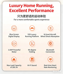 Tapis roulant électrique pliable de haute qualité pour la maison, pour la marche, le <span class=keywords><strong>jogging</strong></span>, la course à pied, l'entraînement cardio, la santé et la forme physique, 5 moteurs - Product Image 4