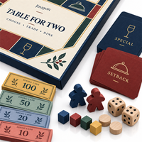 Jeu de société de stratégie personnalisé pour couples TABLE TWO, jeu de société fictif, boîte rigide en carton mat magnétique de style livre