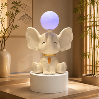 Lampu lantai serat kaca resin modern bercahaya untuk dekorasi ruang tamu, pajangan dekorasi rumah