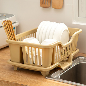Égouttoir à vaisselle pour évier de cuisine, égouttoir à vaisselle, support pour bols, assiettes et baguettes, double couche multifonctionnel - Product Image 3