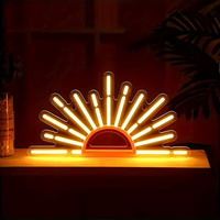 Lampe murale LED néon esthétique, étanche IP67, rouge, alimentée par USB, pour chambre à coucher, dortoir, salle de jeux, fête, décoration de mariage
