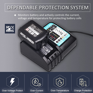 <span class=keywords><strong>DC18RC</strong></span> DC18RF 3A <span class=keywords><strong>chargeur</strong></span> de charge <span class=keywords><strong>rapide</strong></span> pour batterie d'outil électrique Li-ion Bl1860b Bl1830b Akku <span class=keywords><strong>chargeur</strong></span> 18v - Product Image 3