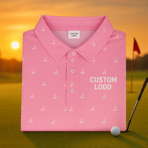 Chemises de golf personnalisées en polyester 100% de haute qualité, avec logo brodé, design luxueux, impression intégrale par sublimation, décontractées - Product Image 1