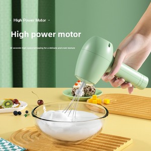 Batteur <span class=keywords><strong>à</strong></span> œufs électrique sans fil compact, rechargeable par USB, fouet <span class=keywords><strong>mousseur</strong></span> 3 vitesses, outil de voyage portable - Product Image 3