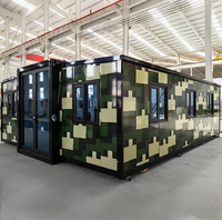 Maison préfabriquée mobile de luxe extensible en conteneur de 30 pieds, 40 pieds, 20 pieds, prête à l'emploi, villa préfabriquée à 5 chambres, maison portable