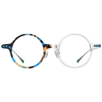 Monture de lunettes Borregls en acétate et titane pour hommes, de marque, design rétro, lunettes rondes pour femmes, lunettes optiques vintage, lunettes de vue 85701