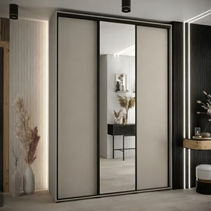 BALOM Customized Hot Selling Modern Wooden <b>Wardrobe</b> with <b>Mirror</b> Best Price Bedroom Furniture Ardrobe - Product Image 1