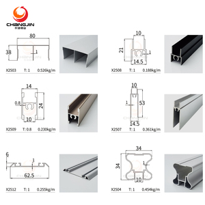 알루미늄 프로파일 옷장 알루미늄 프레임 알루미늄 압출 프로파일 유리 도어 옷장 프레임 - Product Image 3