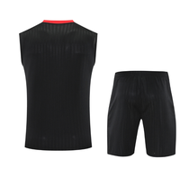Ensemble de maillot d'entraînement sans manches en polyester à séchage rapide, motif graffiti abstrait, pour jeunes et adultes, personnalisable avec nom et logo