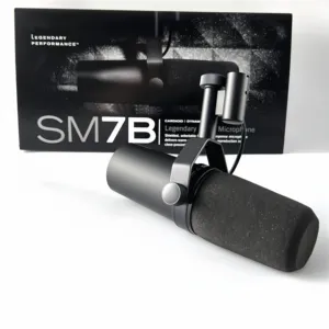 SM7B 보컬 다이나믹 마이크 브이 로그 팟 캐스트를 녹음하는 방송 스튜디오 용 전문 녹음 스튜디오 장비 sm7b