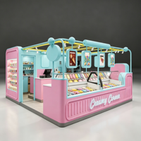 Maßgefertigte Eiscreme-Vitrine Multifunktionale Hochleistungs-Gefriertruhe Kommerzielle Gelato-Auslagevitrine mit LED-Beleuchtung