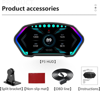 Auto diagnose tool GPS P3 Obd2-Messgerät Digitaler Tachometer und Head-up-Display-Scanner für Autos mit 1 Jahr Garantie