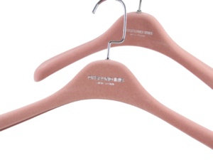 Hồng đổ Xô nhung áo móc kim loại Clip sắt quần áo Organizer treo tường ABS PP nhựa cho tủ quần áo phòng khách khô - Product Image 6