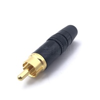 Connecteurs RCA Lotus plaqués or REAN pour utilisation audio/vidéo (AV) NYS373-0, NYS373-2, NYS373-9